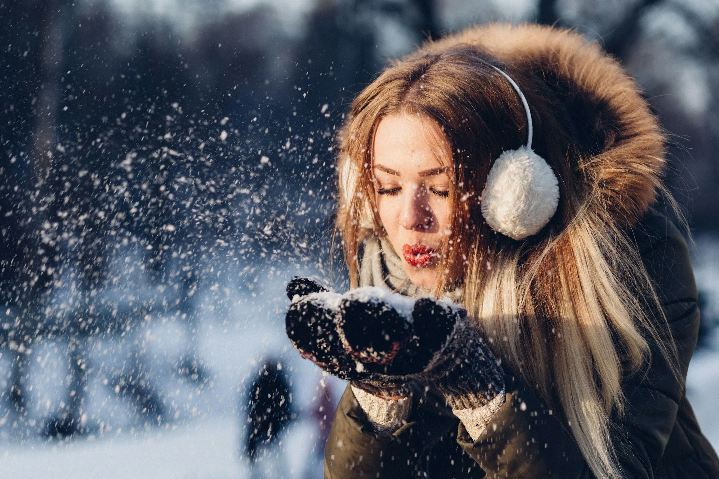 Winter landscape representing seasonal low mood