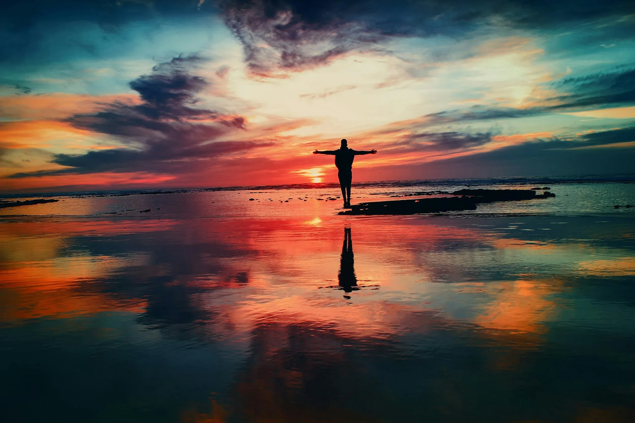 Notebook and calm setting representing practical anxiety self-help